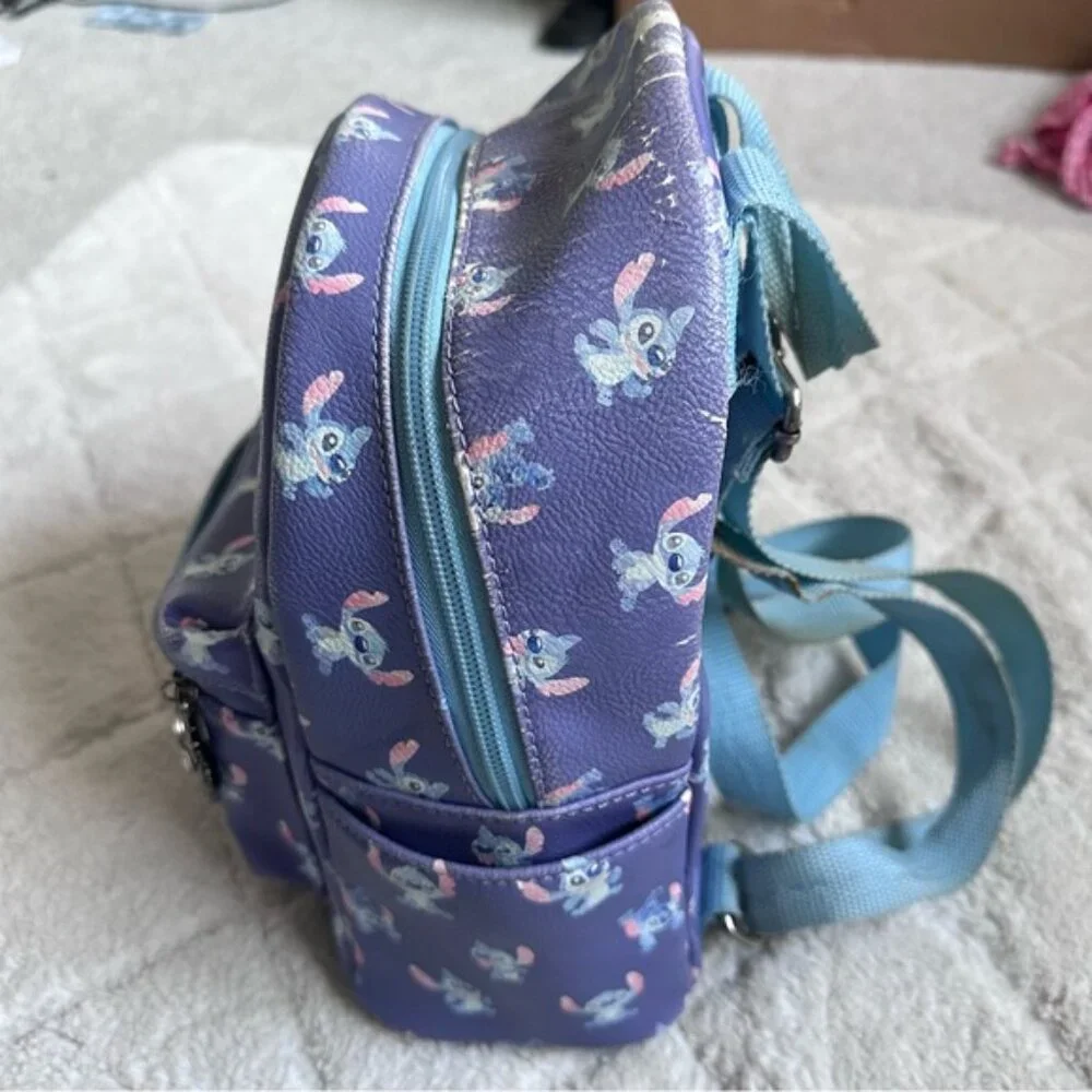 FLAWED Disney x Loungefly | Purple Lilo & Stitch Poses Mini Backpack | One Size